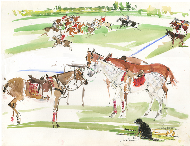 les chevaux du polo à "La Moinerie "