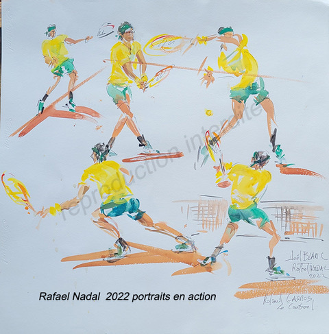 page Nadal a Roland Garros 2022 sur le central