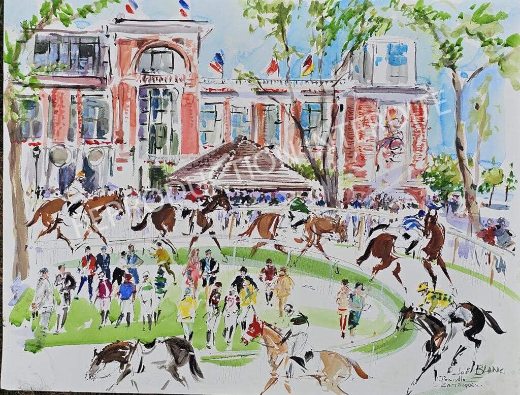 tres animé l'hippodrome de la touques est magnifique